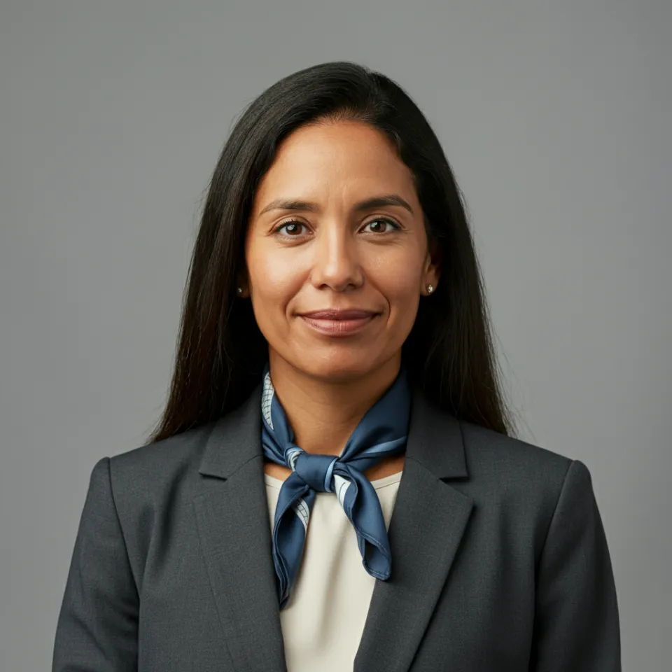 Retrato de Luciana Pinto, cliente satisfeita